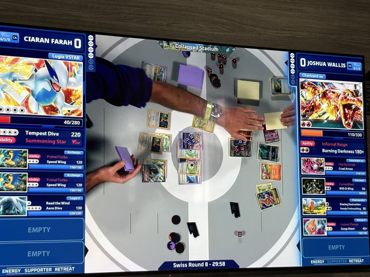 Good on <a href="/ciaran_tcg/">Ciaran Farah</a> for catching his opponent’s mistake before he could do the draw. No Pokémon was KOed so Fezan couldn’t be used. 

Much respect to Ciaran for saving the game state there, some peeps won’t even do that.🫡