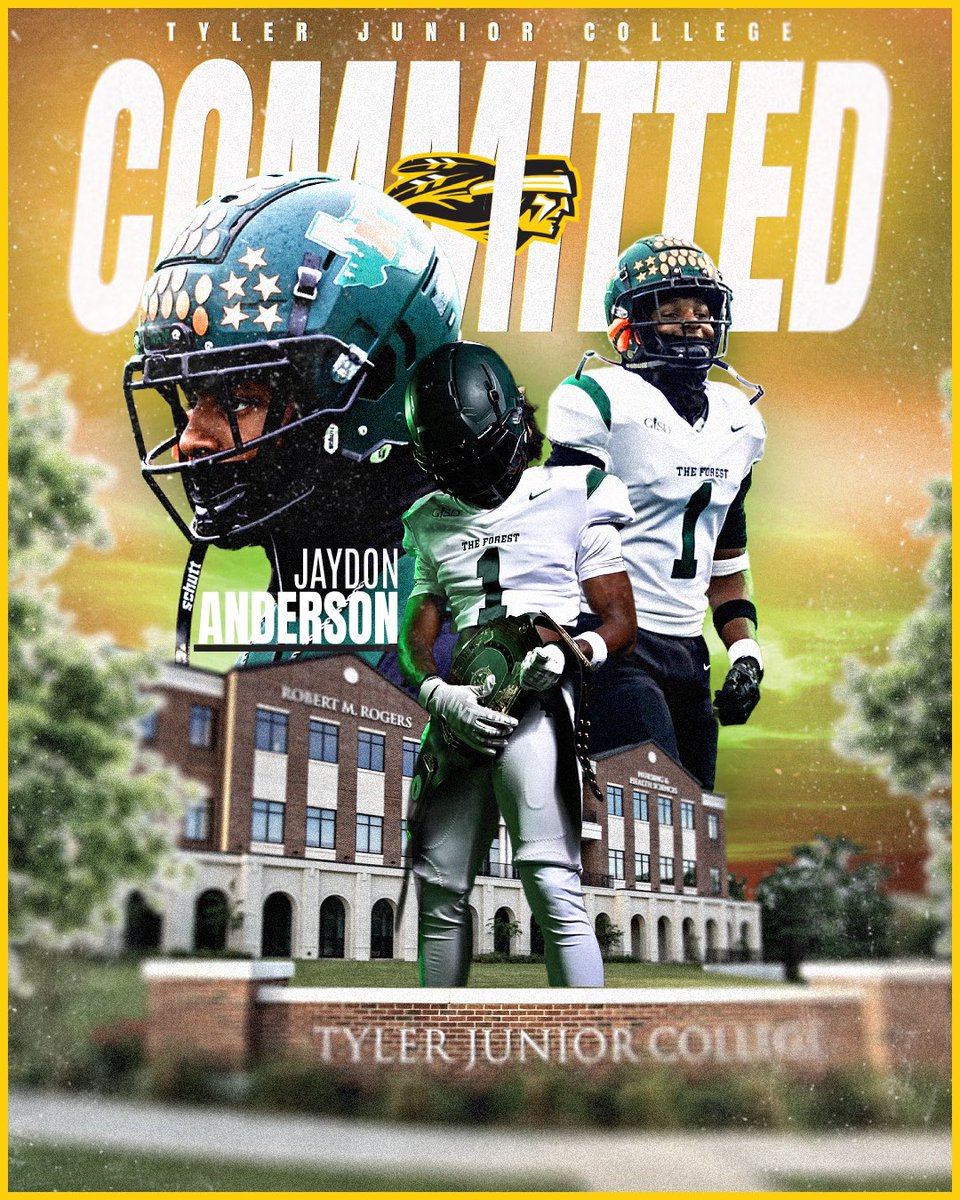 jaydon anderson (@jaydon1anderson) on Twitter photo After a Great Visit & Conversation with the staff i’m Blessed To Say I’ll Be Committing To <a href="/TJCFOOTBALL/">Tyler JC</a> <a href="/CoachJacobsonTJ/">Coach Tanner Jacobson</a> <a href="/CoachTLouis/">Terrence Louis</a> <a href="/BradyDavis10/">Brady Davis</a> ready to work! <a href="/AlexAthletics_/">Alexander’s Athletics</a> <a href="/NF_Recruits/">Naaman Forest Football Recruiting</a> <a href="/CoachP_WAM/">Coach Jesse Perales 🏈</a> <a href="/forest_naaman/">Naaman Football Recruits</a> #JUCOPRODUCT After a Great Visit & Conversation with the staff i’m Blessed To Say I’ll Be Committing To <a href="/TJCFOOTBALL/">Tyler JC</a> <a href="/CoachJacobsonTJ/">Coach Tanner Jacobson</a> <a href="/CoachTLouis/">Terrence Louis</a> <a href="/BradyDavis10/">Brady Davis</a> ready to work! <a href="/AlexAthletics_/">Alexander’s Athletics</a> <a href="/NF_Recruits/">Naaman Forest Football Recruiting</a> <a href="/CoachP_WAM/">Coach Jesse Perales 🏈</a> <a href="/forest_naaman/">Naaman Football Recruits</a> #JUCOPRODUCT