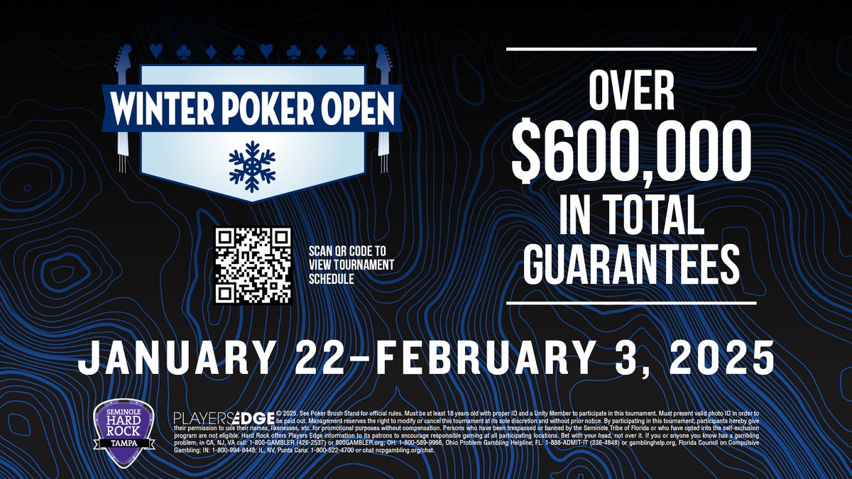 WPO Event 1 drew 1,397 entries, turning the $200K GTD into a prize pool worth $461,010.

Day 2 starts on Sunday at 11a with 177 returning in the money and $74,260 up top.

Day 2 Seats: ow.ly/vmtE50UNfcu
Day 2 Chips: ow.ly/RO8350UNfcy
Payouts: ow.ly/SSY450UNfcE