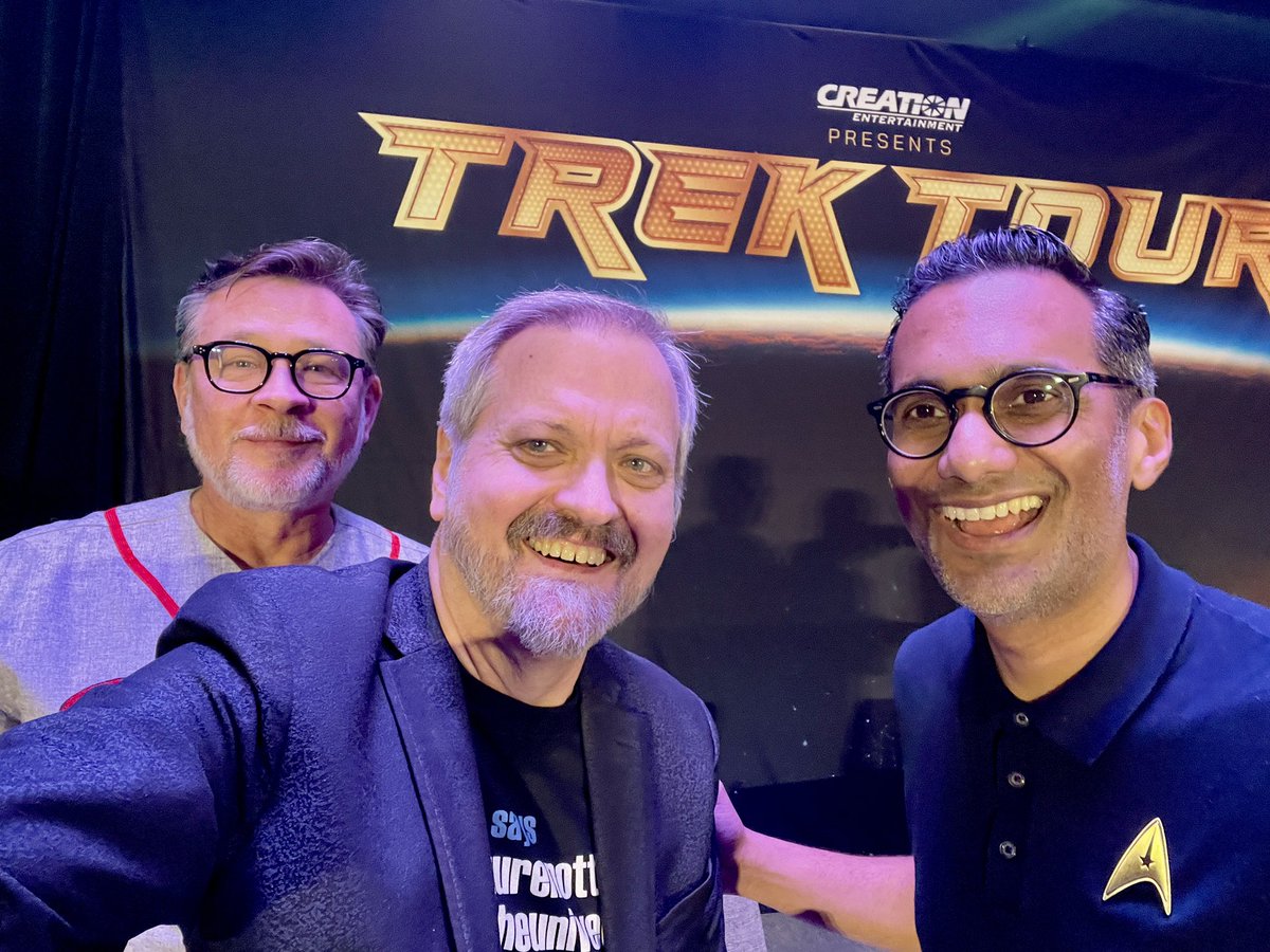 larrynemecek's tweet photo. Great to work again with @AliMattu β in only our 2nd LIVE onstage run of #LifeSupportLive yesterday at #STSF. Thanks also to @ConnorTrinneer for joining as we navigated some of Tripβs challenges and mental health journey throughout #StarTrek #Enterprise.
#drtrek #trekland https://t.co/YrOLsvYMeO