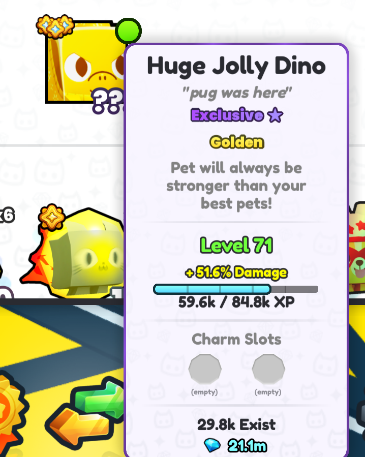 figgynewtronz's tweet image. 🦖GOLDEN HUGE JOLLY DINO🦕
Requirements:
- 🥰Follow @figgynewtronz and @InfernoPug 
- ❤️Like This Tweet
- ♻️Retweet
- 💬Comment your Roblox Username
Ends in 2 days!