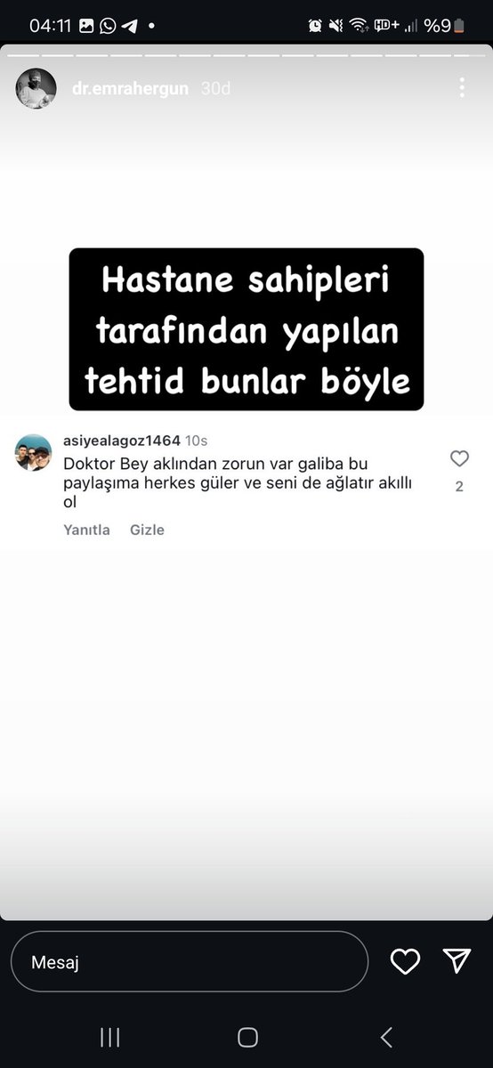 Gokce3555's tweet photo. Dr Emrah Ergün neden tehdit ediliyor????
@aliosmanonder34 
@sevgierhal 
@Emeklilik_istim 
@Ademzde60519614 
@prof2run 
@Ferhatarslandr 
@Gulumser_Heper 
@adalet_bakanlik 
@tcbestepe 
@saglikbakanligi https://t.co/uk1h3KZKB2