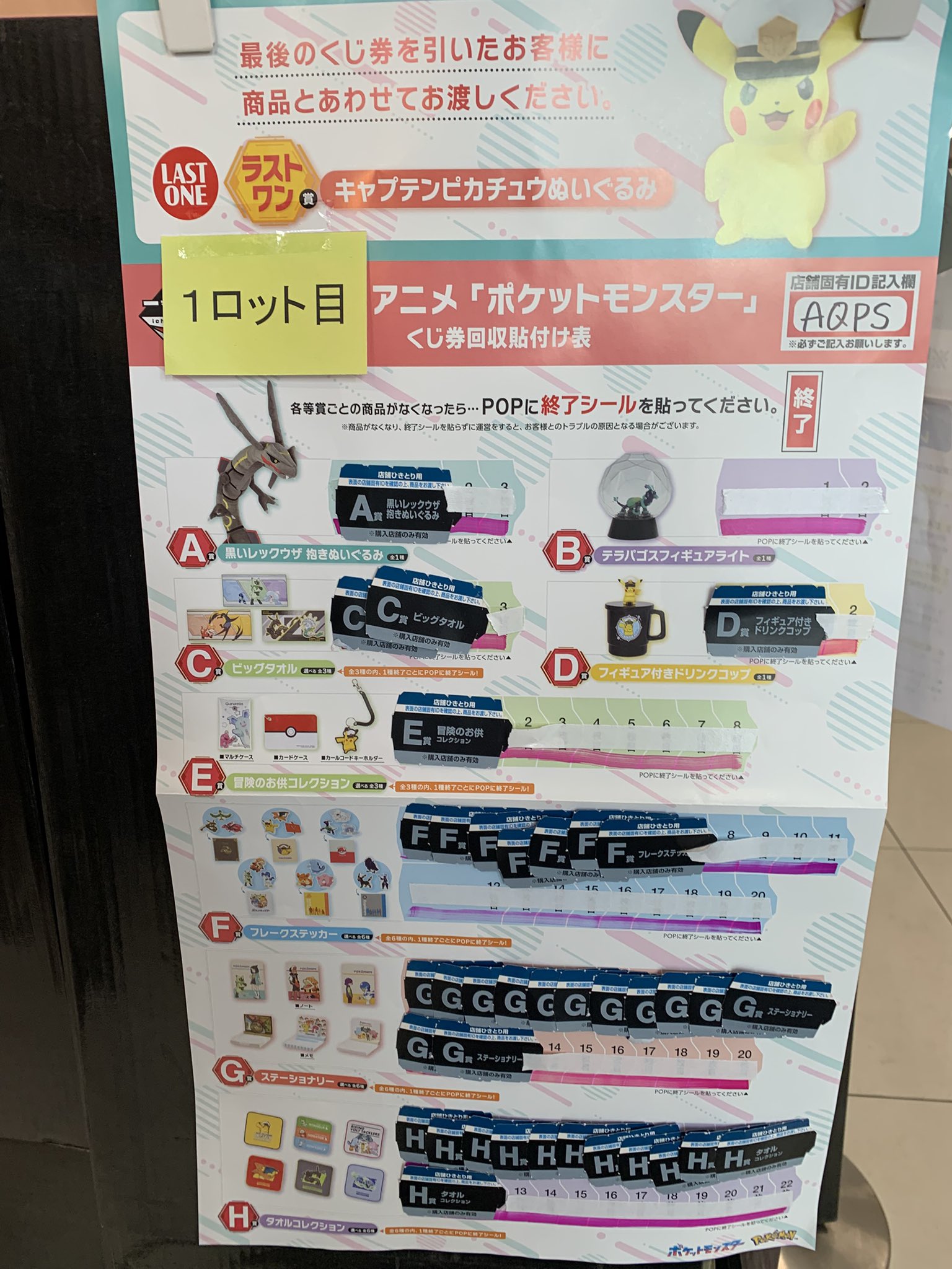 一番くじ アニメ「ポケットモンスター」 1ロット② 【公式通販】