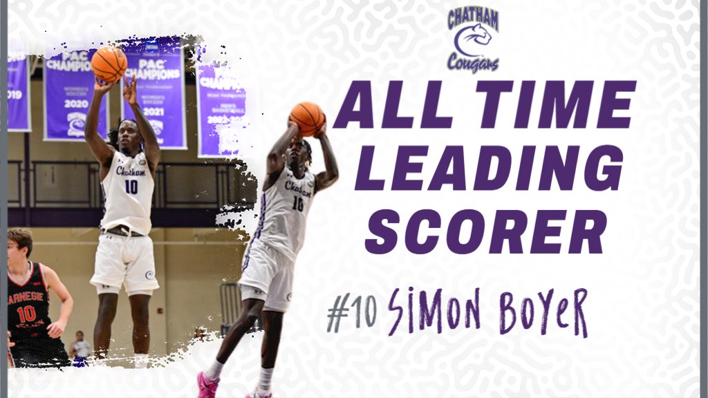 Our new All Time Leading Scorer…

Simon Boyer‼️

#RollCougs
#d3hoops