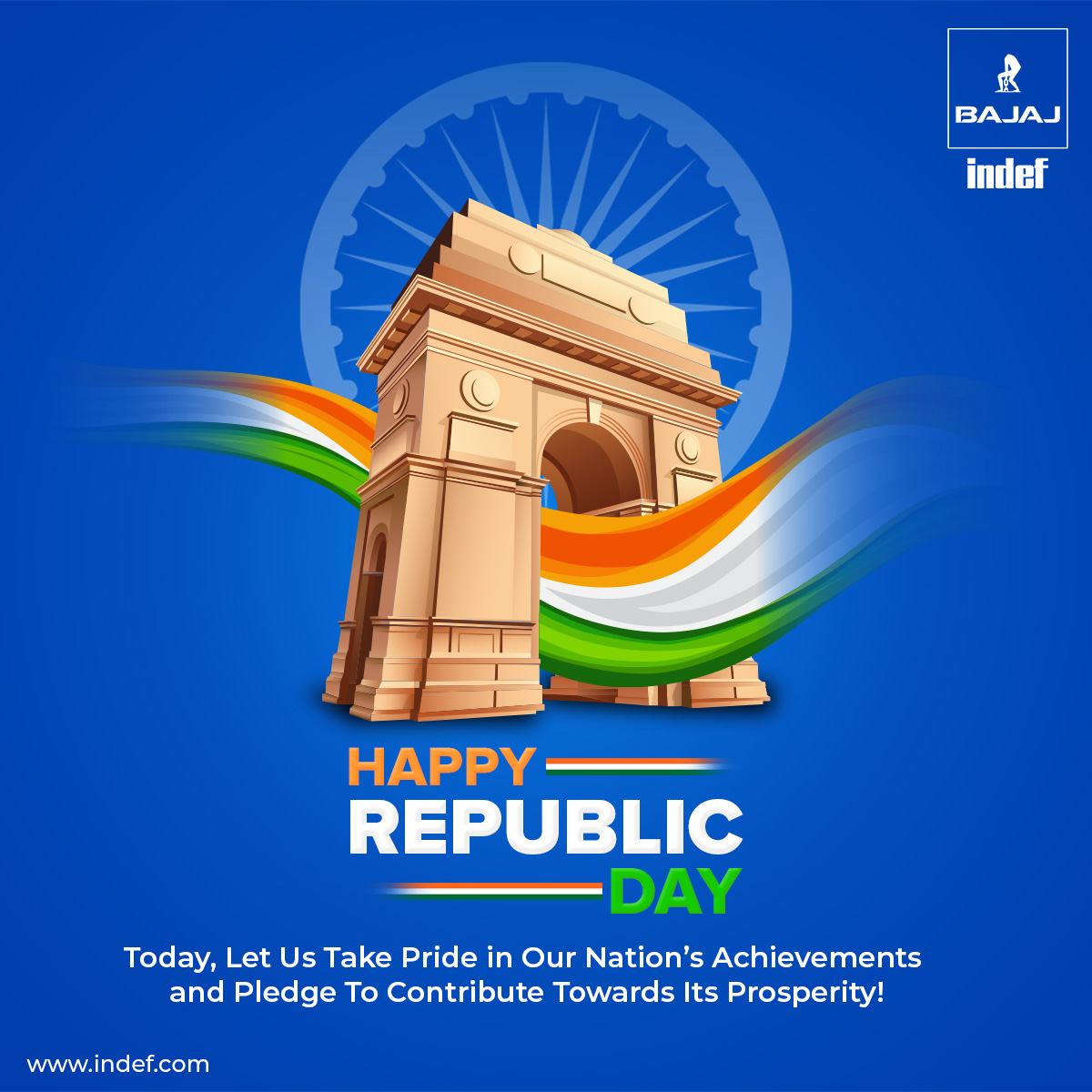 bajajindef's tweet photo. 🎆 On this 76th Republic Day, we at @bajajindef reflect on the incredible journey of our nation—its unwavering resolve, rich cultural heritage, and relentless pursuit of progress.

#republicday #proudindia #india #bajajindef #indef #bajaj #crane #hoist #hercules #mrhercules https://t.co/1AjtFT1zuc