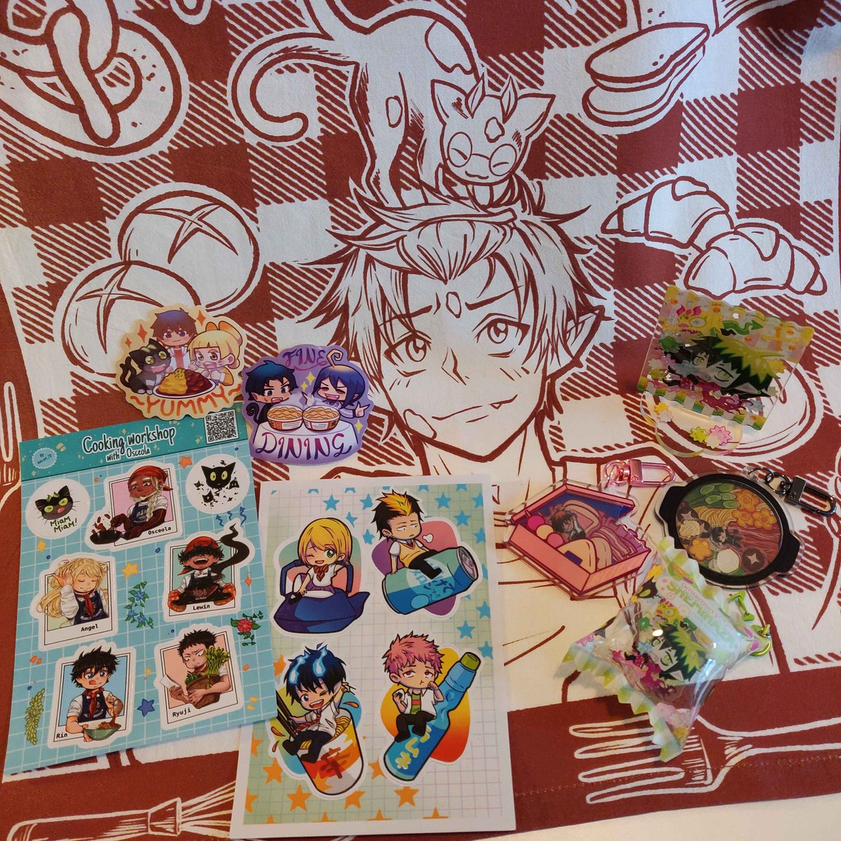 aoexcuizine's tweet photo. Exciting news, everyone! Our merch has arrived safe and sound and we're just waiting on the physical zines now 🙌 

Thank you for all your patience, we'll update everyone when the zines arrive and we're ready to ship out 🩵 

#aoexcuizine #aoex #blueexorcist https://t.co/kRBAfWxZdr