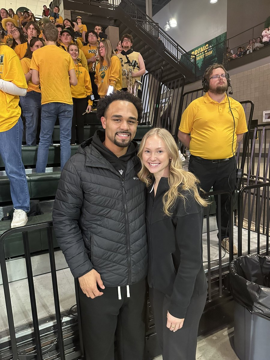 BISON STATE‼️ Shoutout bison nation for showing out today, and big shoutout to <a href="/NDSUmbb/">NDSU Men's Basketball</a> &amp; <a href="/NDSUwbb/">NDSU Women's Basketball</a> for the wins! <a href="/GandGCollective/">The Green and The Gold Collective</a>