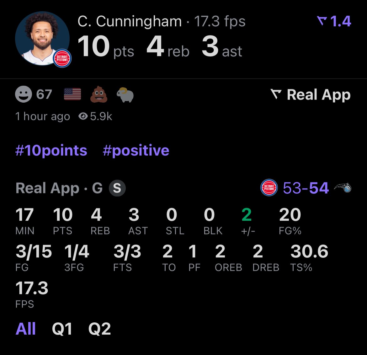 It’s cool tho he’s getting his rebounds and assist!