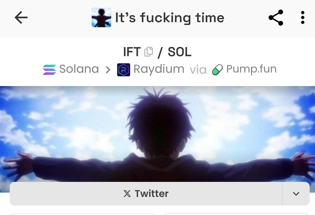 0xTigerr's tweet photo. @TiffanyFong_ It's fucking time

$IFT https://t.co/U3Uhi0des0