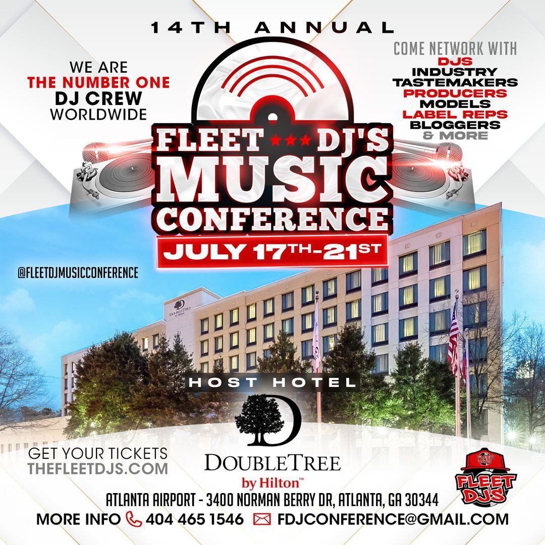 WestonM44518740's tweet image. THIS IS THE PLACE TO BE JULY 17th-21st 14th 2025 Annual Fleet DJs Music Conference in Atlanta Georgia #FleetDJs #FleetNation #FleetTakeOver #FleetMusicConference @FLEETDJS @fleetnation1 @fleet_promo