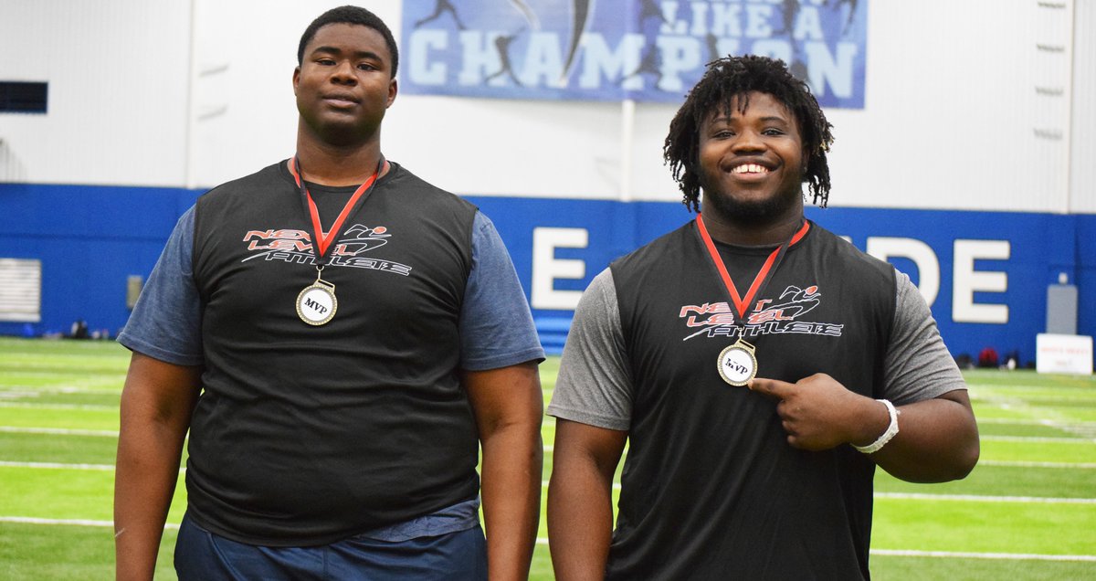 Greg Powers 🏟️ (@gpowersscout) on Twitter photo Isaiah Broughton (<a href="/IsaiahBrought10/">Isaiah Broughton 3⭐️⭐️⭐️2026</a>) and Marlon Cook (<a href="/Marloncook01/">Marlon”the truth”Cook “2026” DL</a>) took home co-DL MVP honors at the NLA100 camp in Houston. <a href="/NLAShowcase/">NLA 100</a> <a href="/dctf/">Dave Campbell's Texas Football — TexasFootball.com</a>
MVPs: texasfootball.com/article/2025/0… Isaiah Broughton (<a href="/IsaiahBrought10/">Isaiah Broughton 3⭐️⭐️⭐️2026</a>) and Marlon Cook (<a href="/Marloncook01/">Marlon”the truth”Cook “2026” DL</a>) took home co-DL MVP honors at the NLA100 camp in Houston. <a href="/NLAShowcase/">NLA 100</a> <a href="/dctf/">Dave Campbell's Texas Football — TexasFootball.com</a>
MVPs: texasfootball.com/article/2025/0…