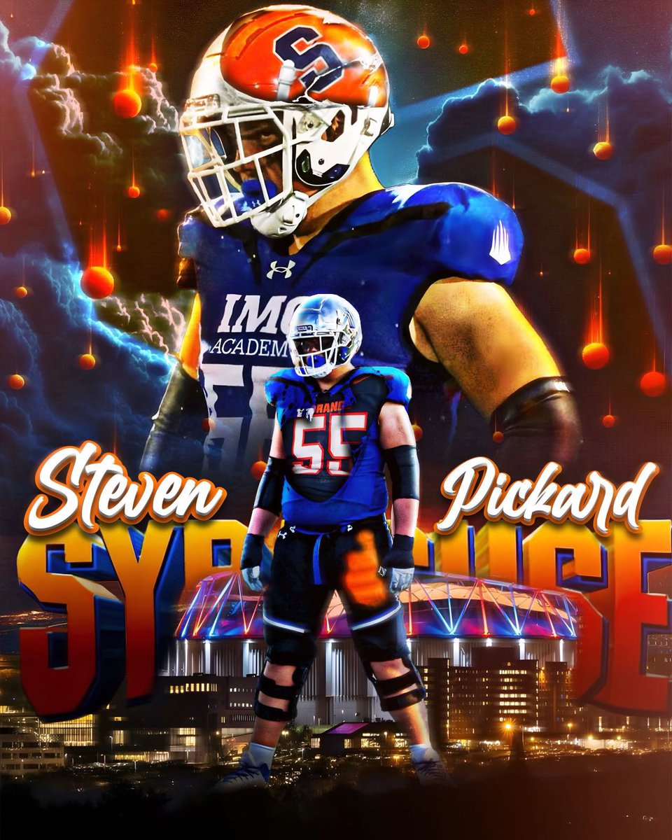 StevenPickard_2's tweet image. Syracuse I’m coming back home! After a great visit and conversation with @FranBrownCuse I am extremely blessed and grateful to announce I have committed to play for my dream school 🍊🎯