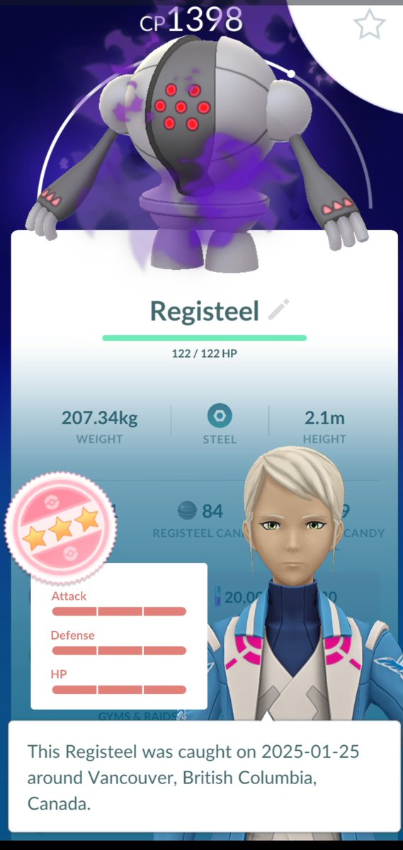 ImUrHucklbrry's tweet image. Shadow hundo Regi👀😁
#hundo #shadowhundo #registeel #pokemongo