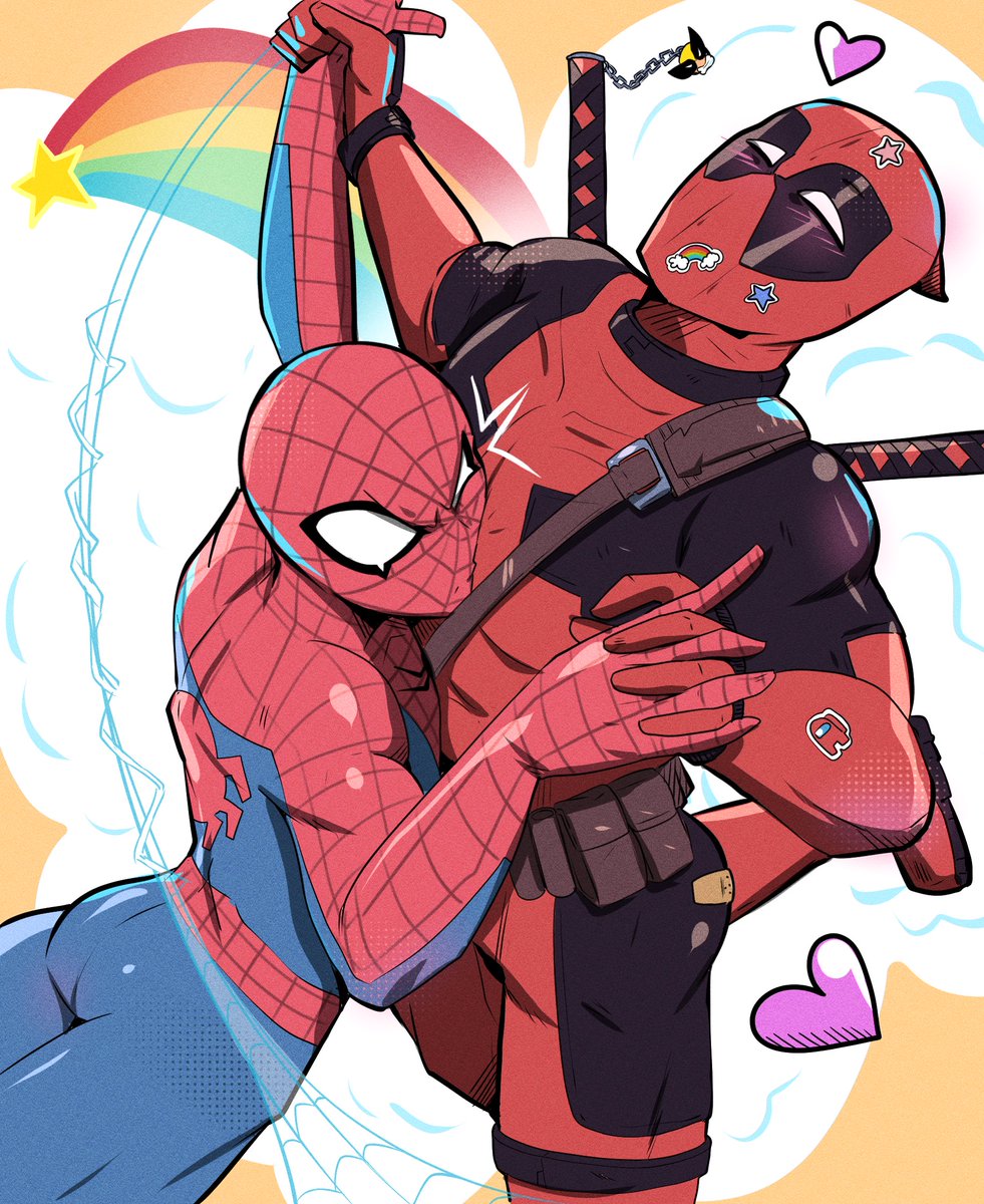 buggy_tofu's tweet photo. Its been like 78 years since I've drawn Spiderman and Deadpool #Marvel #spideypool https://t.co/eBFcWXblem