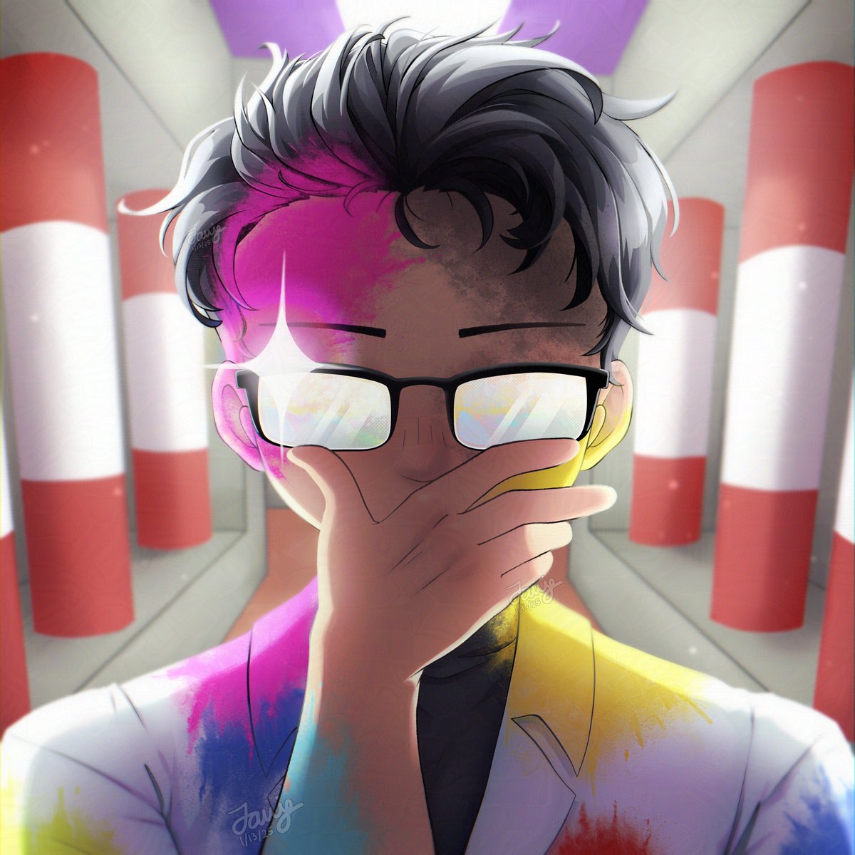 A mastermind in pyrotechnics.
//
#cubfan135 #cubfan135fanart #HermitCraft #Hermitcraftfanart