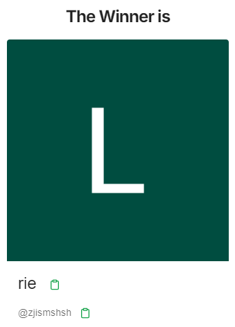 Yeyyy! Congrats <a href="/zjismshsh/">rie</a> you're the winner! ✨🎉 Check your mailbox and Enjoy! Stay tuned Everyone for more 🎁💕