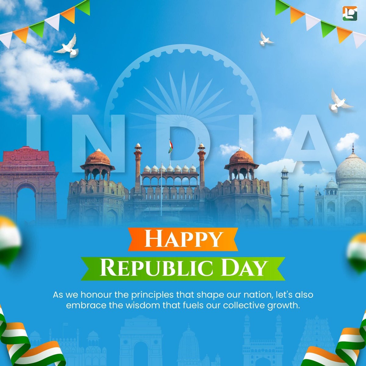 leanpitch's tweet photo. At Leanpitch, we believe in the power of knowledge to propel us towards new heights. Together let’s embrace up-skilling &amp; strive for our country’s brighter tomorrow!

Happy Republic Day 🇮🇳✨
 
#Leanpitch #RepublicDay #KnowledgeForAll #Scrum #ScrumMaster #CSM #CSPO #Coach #ICPACC https://t.co/VGQ5ZKViKr