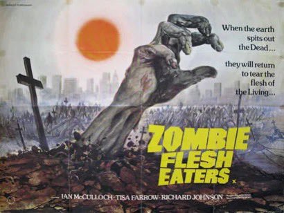 NCseventeen's tweet image. Watching Fulci marathon starting with 35mm scans of Zombie, Gates of Hell, The Beyond &amp;amp; House by the Cometary