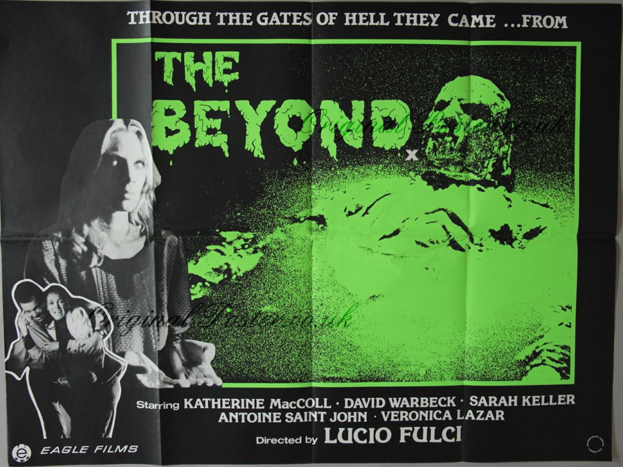 NCseventeen's tweet image. Watching Fulci marathon starting with 35mm scans of Zombie, Gates of Hell, The Beyond &amp;amp; House by the Cometary