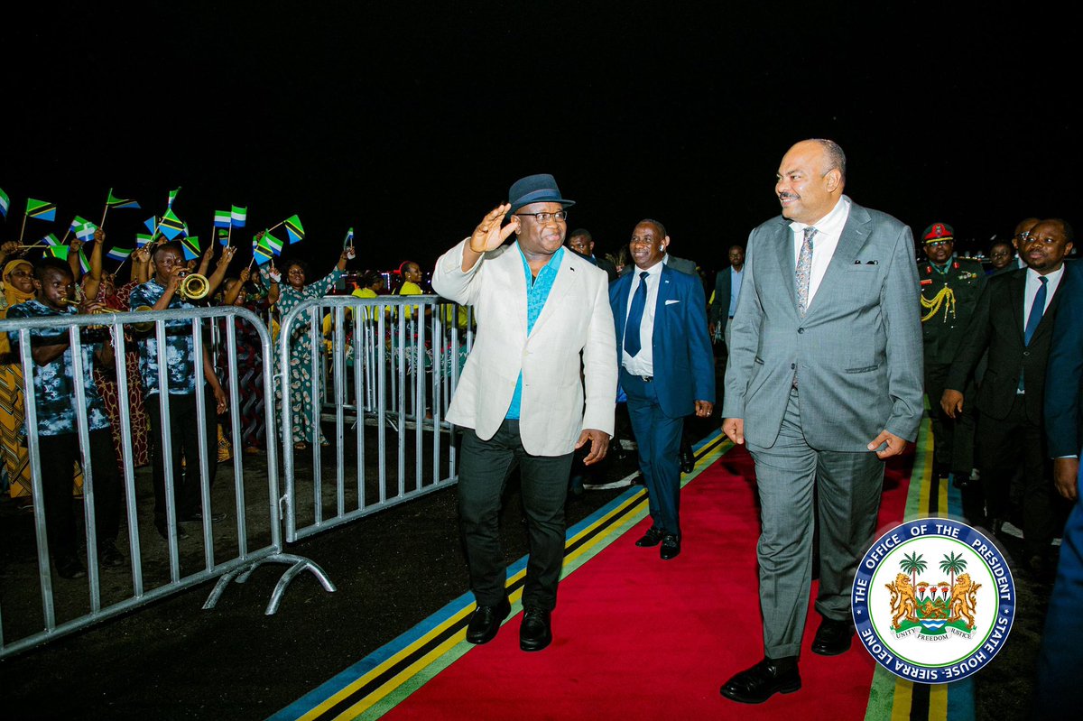 julius_maadabio's tweet photo. I have arrived in Dar es Salaam, Tanzania, for the Africa Energy Summit. I look forward to productive engagement as we strive to provide energy for every Sierra Leonean. https://t.co/J8nmxCTzXS