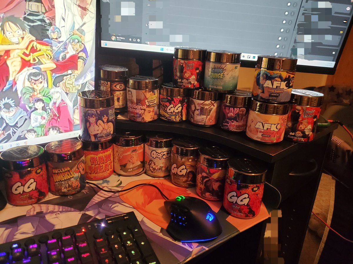 BadBarry_Gaming's tweet photo. I don't have a problem I promise. @GamerSupps https://t.co/P7bI2R9Z0Q