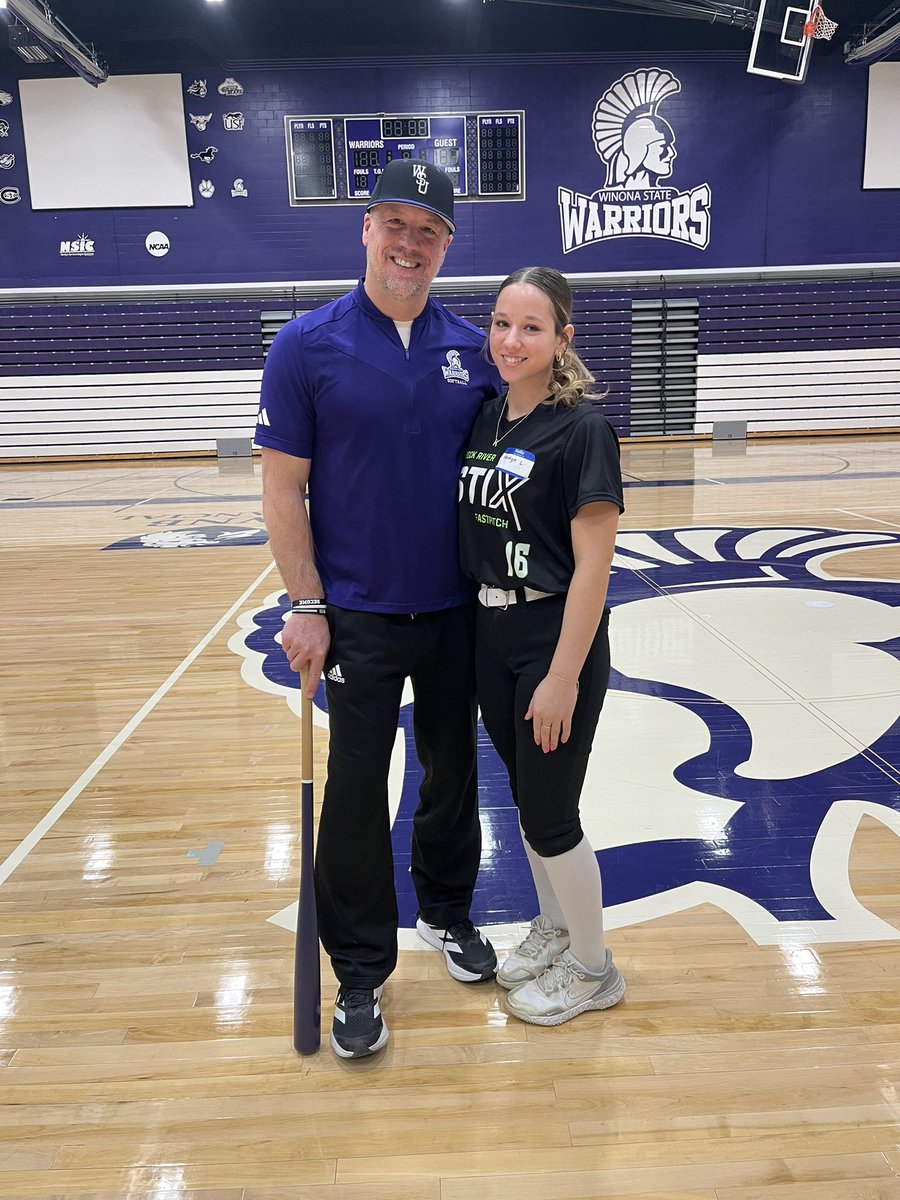 Had a great time <a href="/WinonaStateSB/">WinonaState Softball</a> camp  today.  Thanks to <a href="/CoachGregJones1/">Greg Jones</a>, <a href="/AliNowak4/">Ali Nowak</a> and <a href="/ann_smo98/">Ann Smolenski</a> for the great drills and positive environment.  Players and staff are good people that I appreciated to be around!