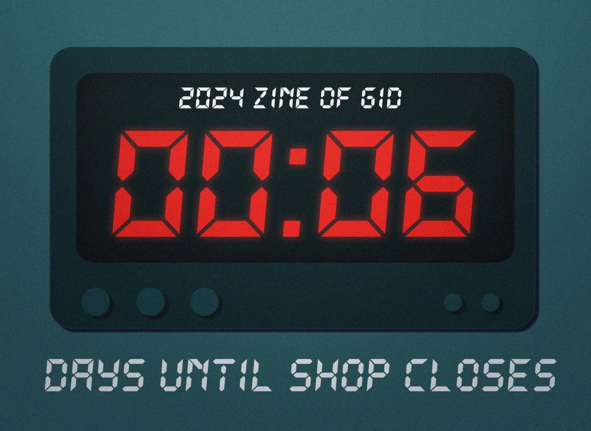 ONLY 6 DAYS LEFT! The Zine of GID 2024 Leftover Sale closes January 31 at midnight PST.
zineofgid.bigcartel.com