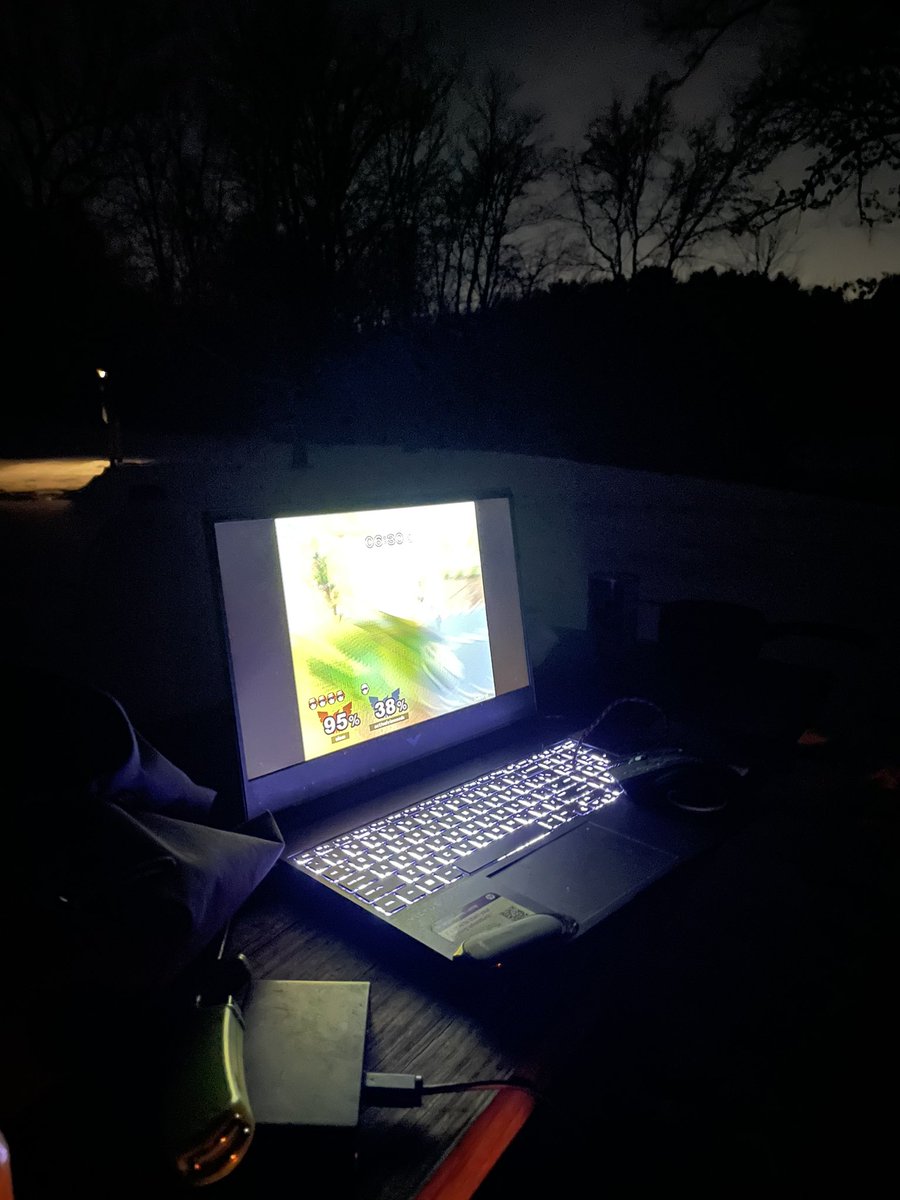 iphone194629174's tweet image. We out here playing Slippi ranked on state park wifi in subzero temperatures #150Ping #DontMissYourLCancel #DontCareIfYouDo