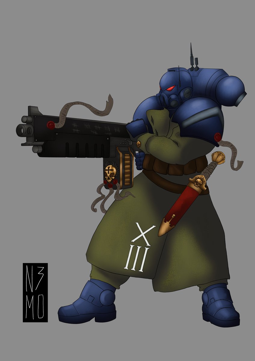 Space Marine with a big coat.