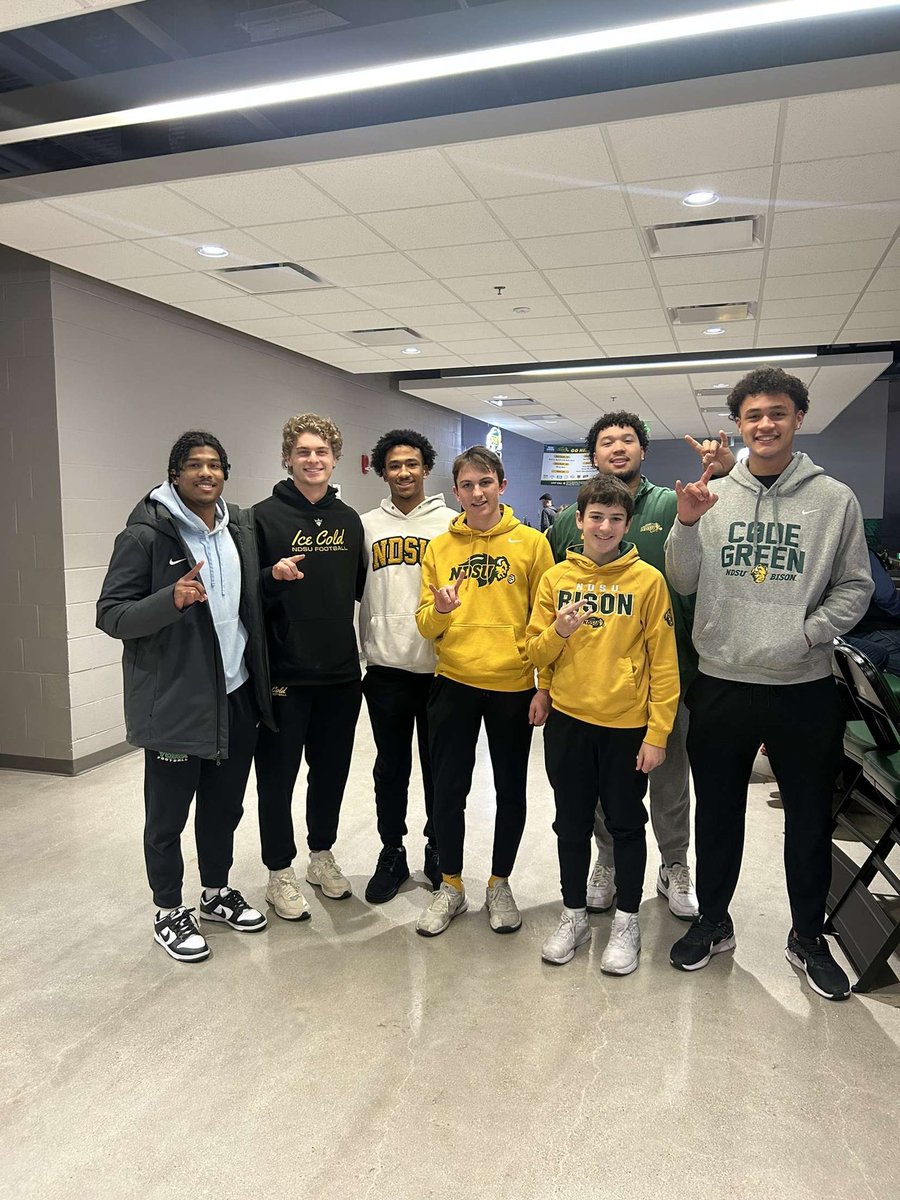 Had a great time watching <a href="/NDSUmbb/">NDSU Men's Basketball</a> game today. Thank you to  <a href="/GandGCollective/">The Green and The Gold Collective</a> for all the support for <a href="/NDSUathletics/">NDSU Athletics</a> !