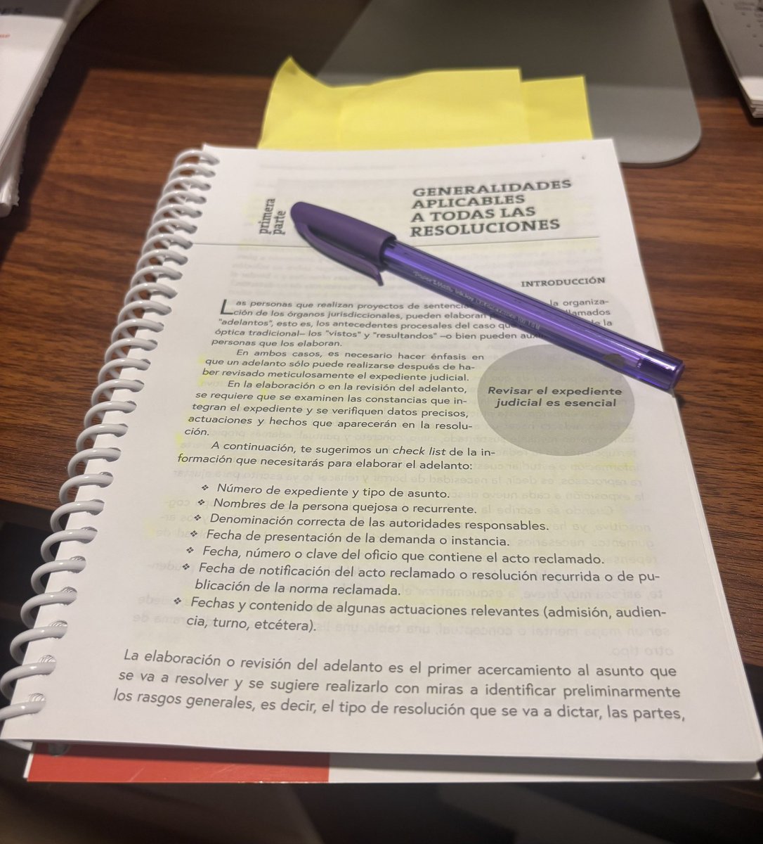 💡📚Al no olvidar etapas del proceso de revisión de expedientes, redactarlo se hace más rápido en beneficio de tod@s. Una de las inspiraciones para coescribir el 📖✏️
#Derecho #Juridico