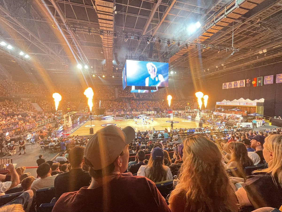 gavc73's tweet photo. Spent the afternoon at the @NBL. What had me baffled is that they chose the Australia Day weekend round to be their pride round.  Interesting decision. #AustraliaDay 🇦🇺 https://t.co/tttJx4Gl9m