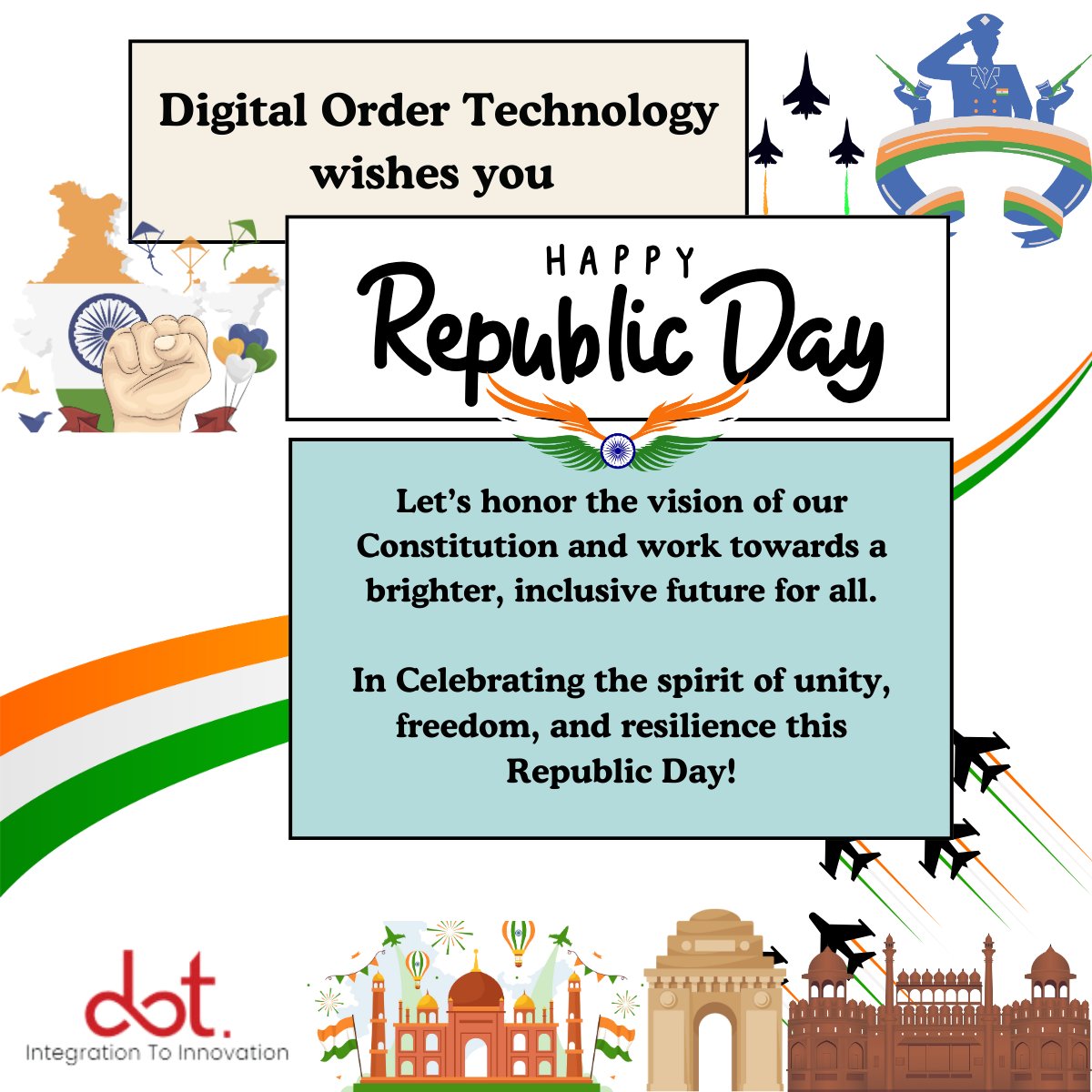 digitalorderin's tweet photo. ✨ Celebrating the Spirit of Republic Day with Digital Order Technology!

💡 Together, every step we take toward progress is a tribute to the 🇮🇳 Republic we proudly call home.

🎉 Jai Hind!

#RepublicDayIndia https://t.co/wsC6cYda9f