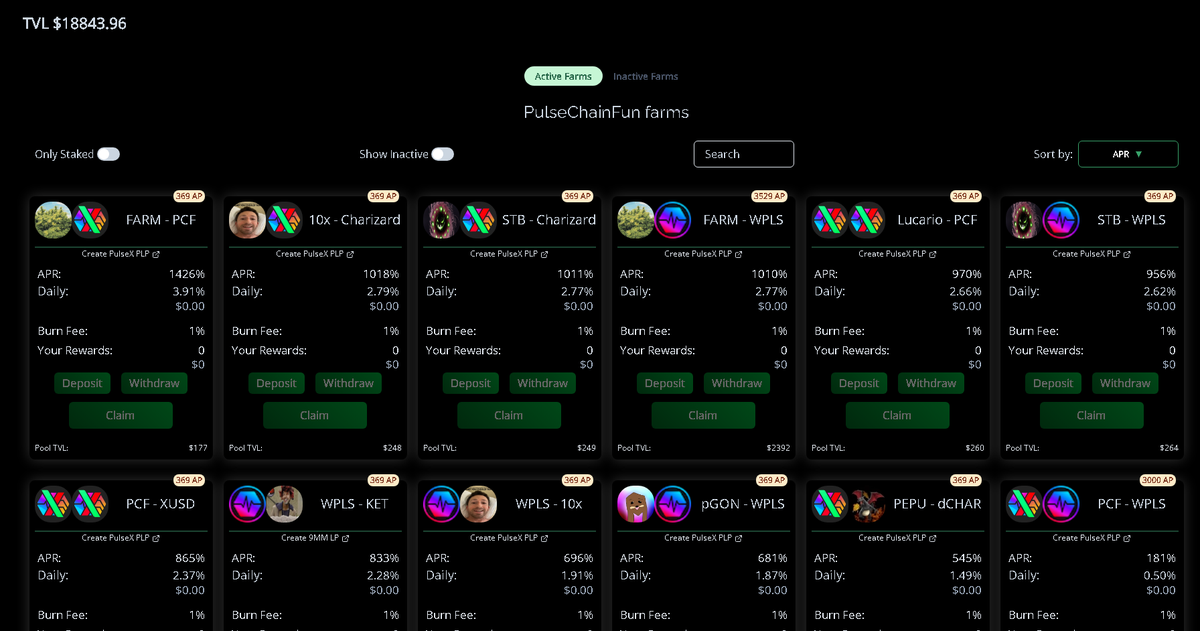 Senor_Schwab's tweet photo. This PCF farm is a game changer.. I didn't realize you can literally vote in the pools you want, this is mad bro https://t.co/HzHrGPBll4