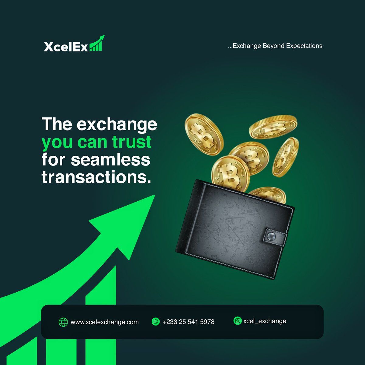 brightconceptgd's tweet image. Green is beautiful 😍 mehnn

Social media designs for XcelEx (change)

Exchange rates may fluctuate, but our designs are always on point 🎯 🤭(chai, see lines 😆)

How did I do?