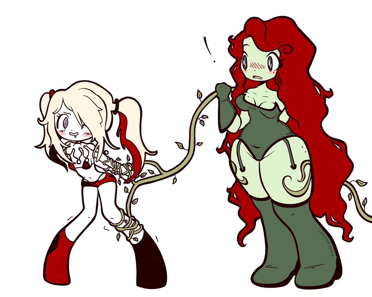 centaurware's tweet image. i love harlivy #harleyquinn #poisonivy #dc