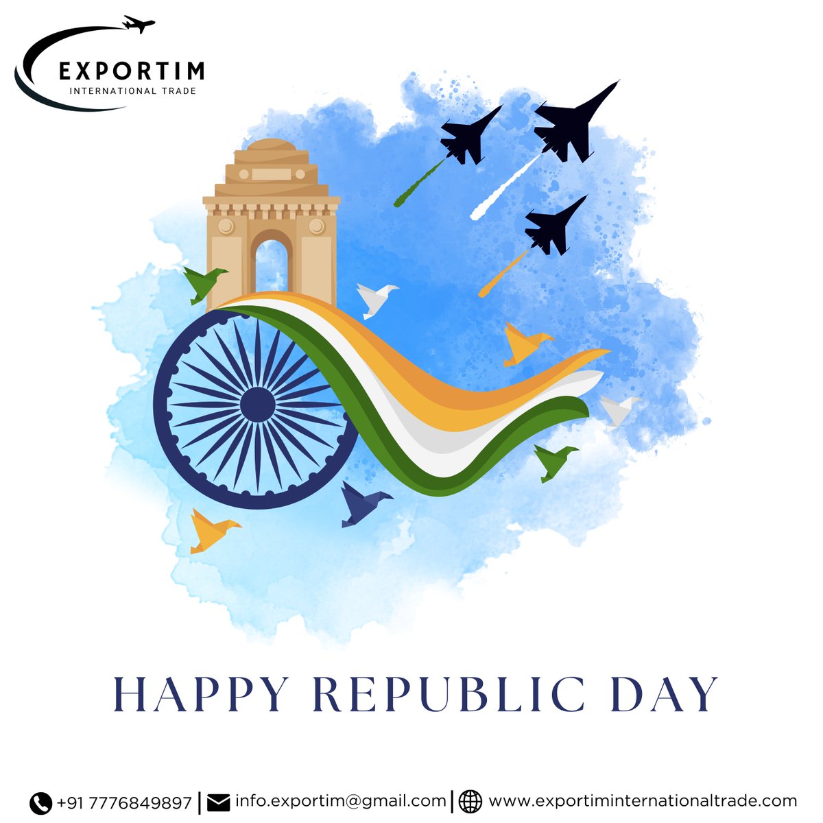 exportim_india's tweet photo. "Celebrating the spirit of unity, diversity, and freedom this Republic Day" Jai Hind!
#RepublicDay #India #UnityInDiversity #exportimport https://t.co/L5aW2h9DRr
