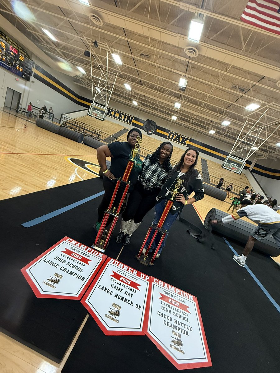 Thespringcheer's tweet photo. What a time to be a MIGHTY LION!! This competition was one for the books. Ladies your hard work was shown and I couldn’t be a prouder coach. We are taking home the GOLD 1st Place Large Competitive Division , 1st Place Battle Cheer, &amp; 2nd Place Game Day Routine! Let’s go LIONS 🦁! https://t.co/70hxGMT95o
