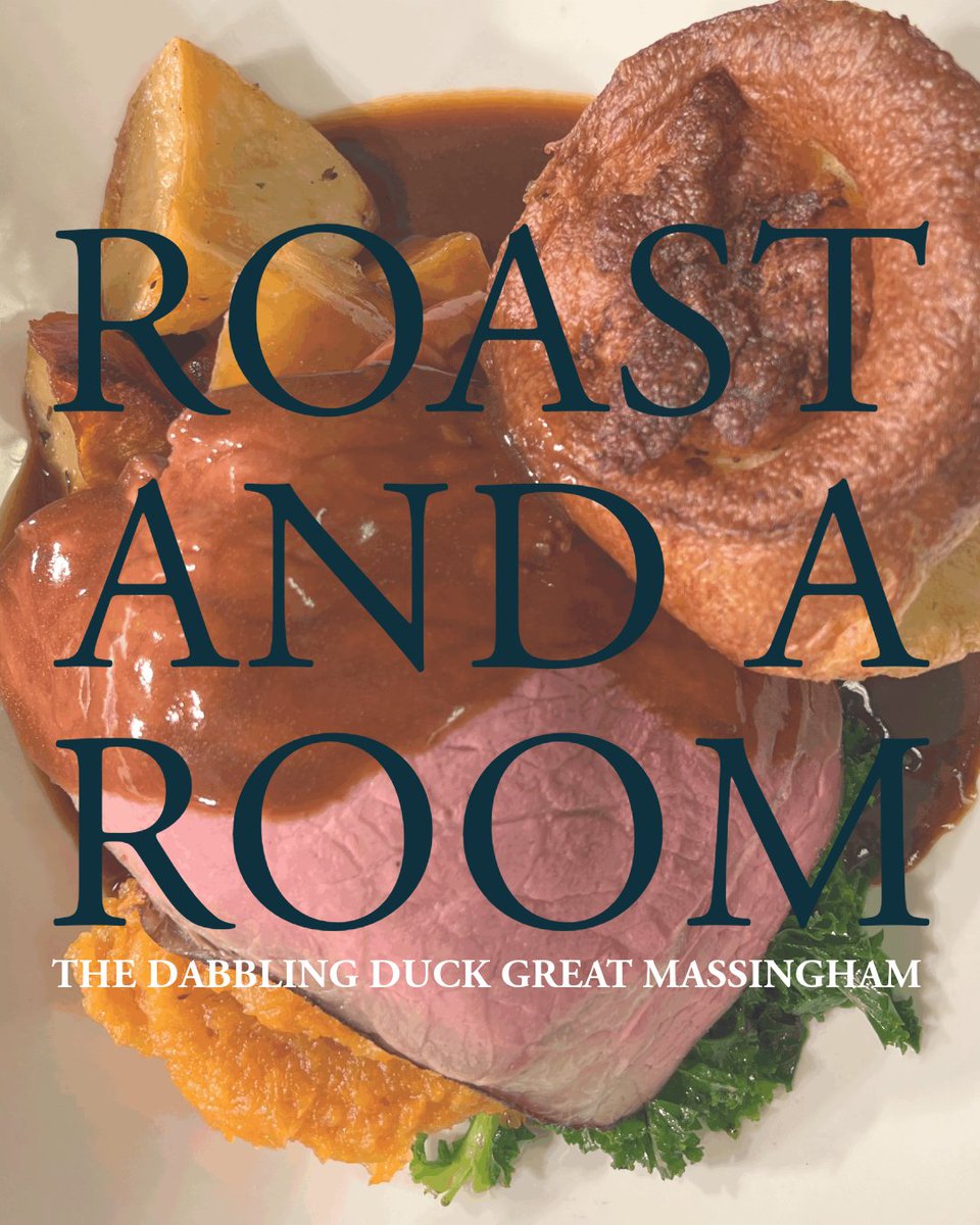What could be better a cozy room in our pub in the beautiful village of Great Massingham, Norfolk followed by one of our yummy roasts. 
#thedabblingduckpub #pubwithrooms #GreatMassingham #lovenorfolk #NorfolkPubs #CozyPub #RoastDinner #VisitNorfolk #norfolkholidays
