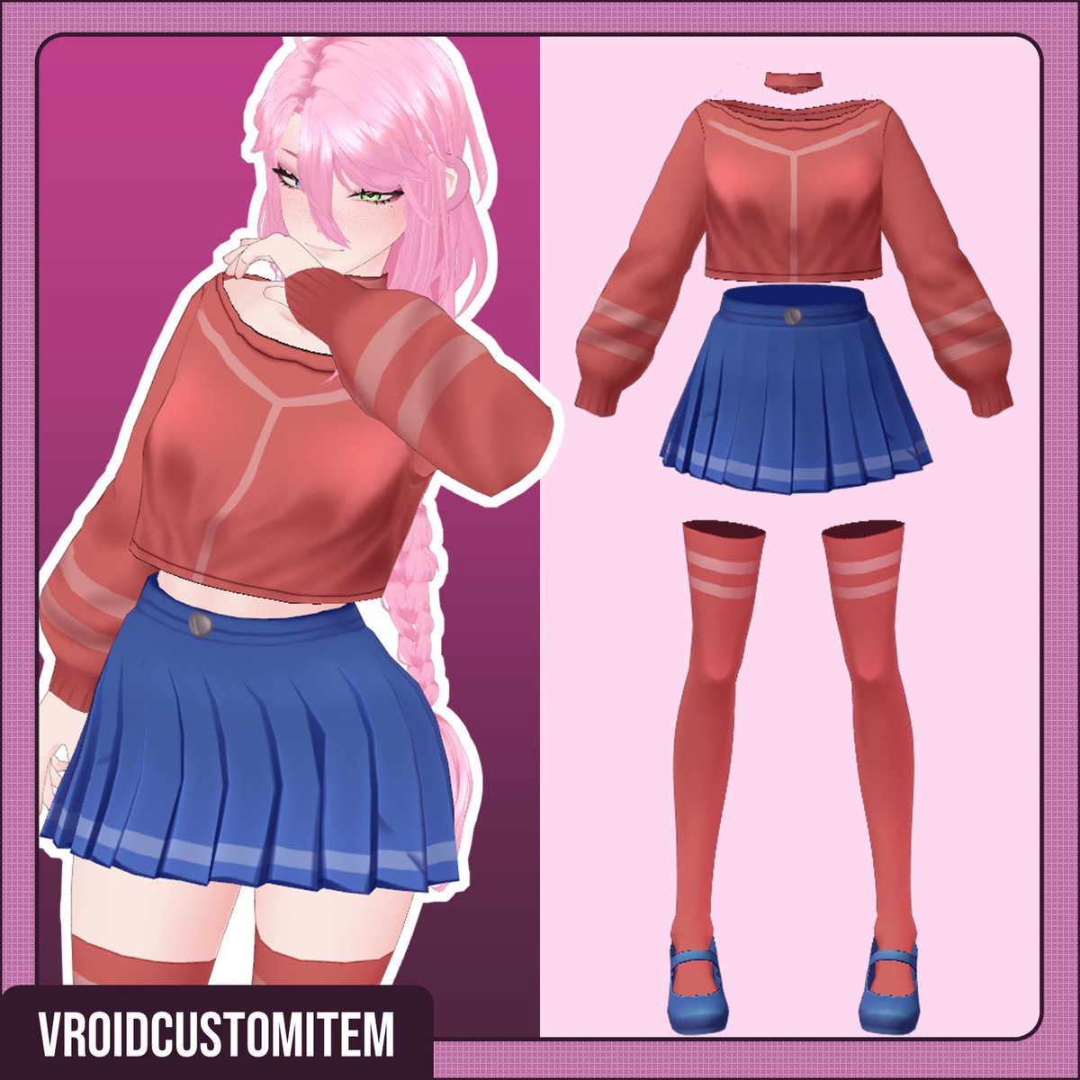 MaoSakurai_Art's tweet photo. 𝗡𝗘𝗪 𝗜𝗧𝗘𝗠𝗦 𝗔𝗩𝗔𝗜𝗟𝗔𝗕𝗟�� ⋮ BOOTH store 🛍

Dress up your model as Mita, from MiSide. 

https://t.co/45AAFaCABu

At only 300 JYP (1,92 USD)

#VRoid #booth_pm #MiSide https://t.co/BczVC7HBGS