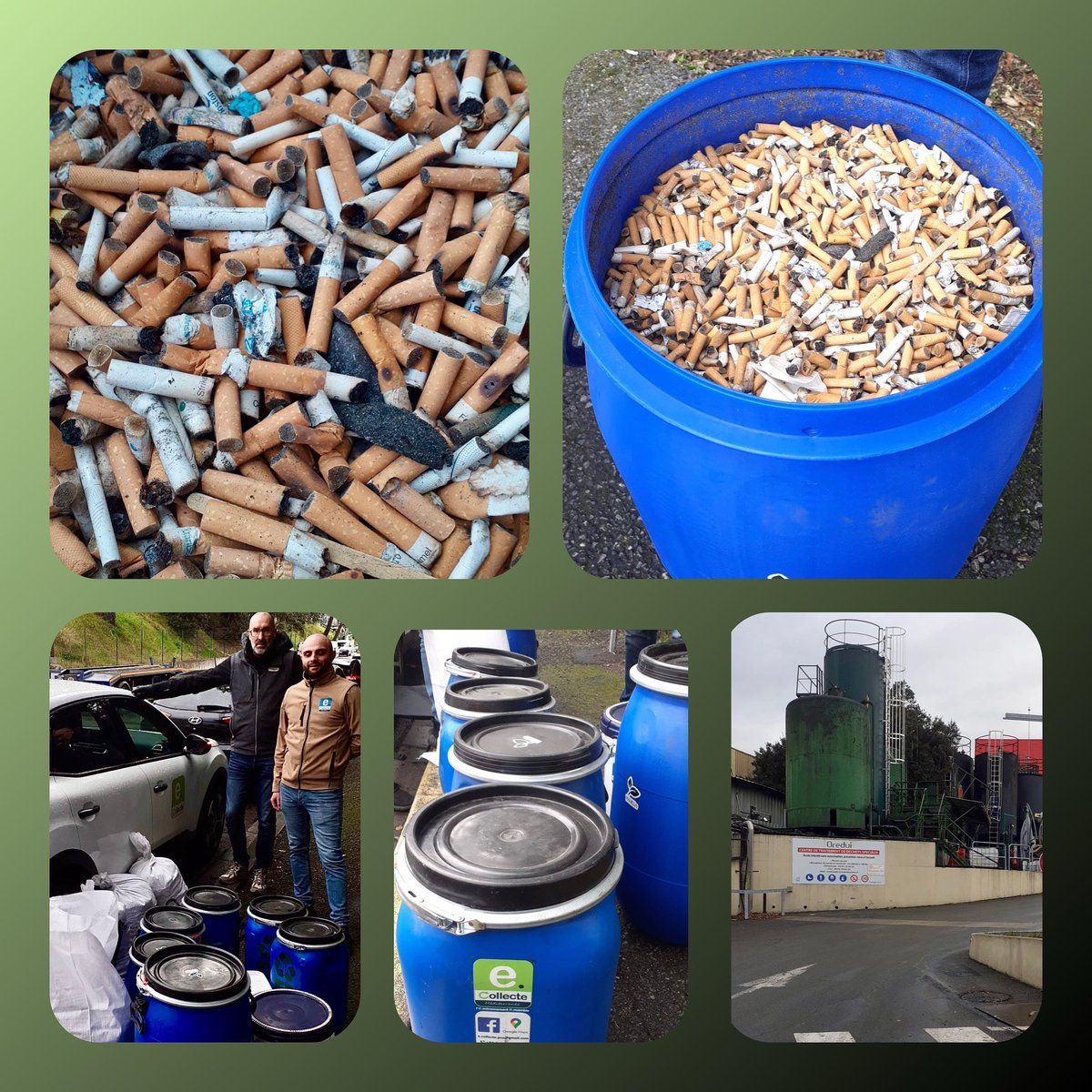 Cette semaine  95 kg de mégots livrés avec notre partenaire <a href="/ecollectecda/">E.collecte Côte d’Azur</a> à  l’usine de revalorisation énergétique Veolia de Grasse. Nous poursuivons nos efforts pour structurer une filière efficace. Un travail long, semé de difficultés mais il faut en passer par là #wiiklin