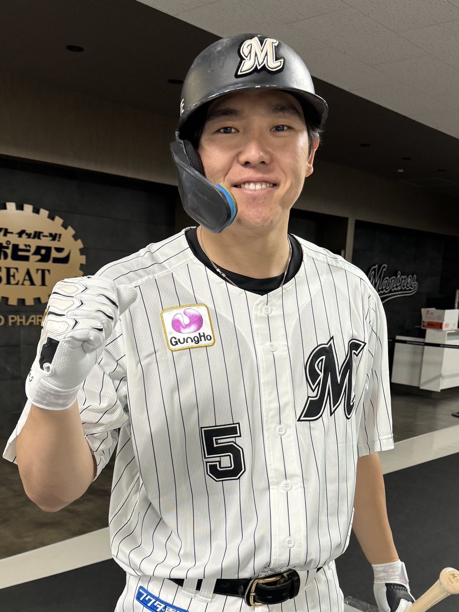 終始楽しそうに撮影を行っていた #安田尚憲 選手。 無事に撮影終了です