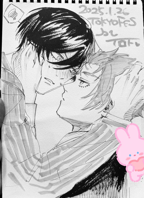 これは今日描かせて頂いたrnse😁はるばる東1までありがとうございました!春コミ新刊出すぞー!📛📛📛 