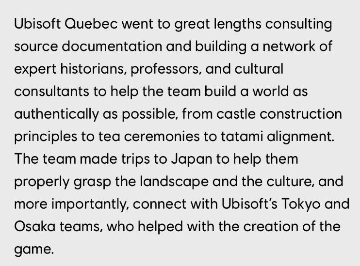 OhayoMybrother's tweet photo. Ubisoft’s portrayal of Yasuke as a “samurai” is being promoted as if it were historically factual, leading to edits on foreign-language Wikipedia pages and the spread of misinformation that Japan was actively involved in the slave trade. A book even emerged, creating a fictional legend of a “Black samurai,” further fueling these inaccuracies.

In the second image (an excerpt about “Assassin’s Creed: Shadows” from Ubisoft Quebec), the developers claim they conducted thorough research, consulted historians, and immersed themselves in Japanese culture. Yet their cinematic trailer shows glaring mistakes—such as incorrectly shaped tatami and samurai depicted sitting in seiza, which would be highly unusual—contradicting their supposed commitment to historical authenticity.

Some may dismiss these issues as harmless since it’s “just a game,” but in reality, these errors have already influenced public perception. Wikipedia entries have been altered and new publications are reinforcing false narratives, creating potential long-term misunderstandings about Japanese history. Consequently, more than 100,000 people have signed a petition demanding the game’s cancellation, fearing it will mislead future generations.