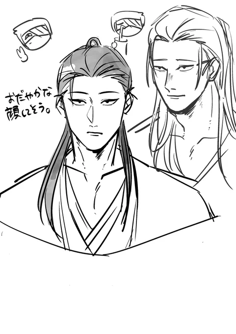 火傷前の雑渡さん(妄想)を描いたつもりなんだけど 
