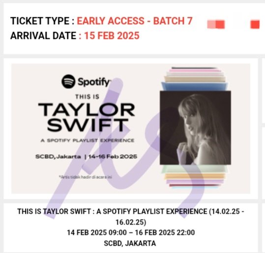 chsnliafth's tweet photo. secured #ThisIsTaylorSwift: A Spotify Playlist Experience! Jakarta tanpa nge-war 🥹 ternyata udah dikirim accessnya dri kmrn sore, untung tadi pagi cek email hohoho cant waittt🫶🏻 https://t.co/LsoWdaDHoJ
