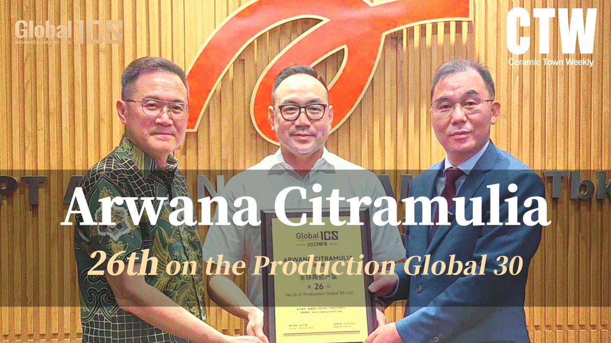 CeramicTWeekly's tweet image. Arwana Citramulia's Next Goal Is To Break Into Global Top 10 Arwana Citramulia from Indonesia was listed among the Ceramic and Sanitaryware Global 100 for the 2023 fiscal year, ranking 26th in the Production Global 30.  #arwana #ceramic 
youtu.be/5vXhsF7RCic?si… via @YouTube
