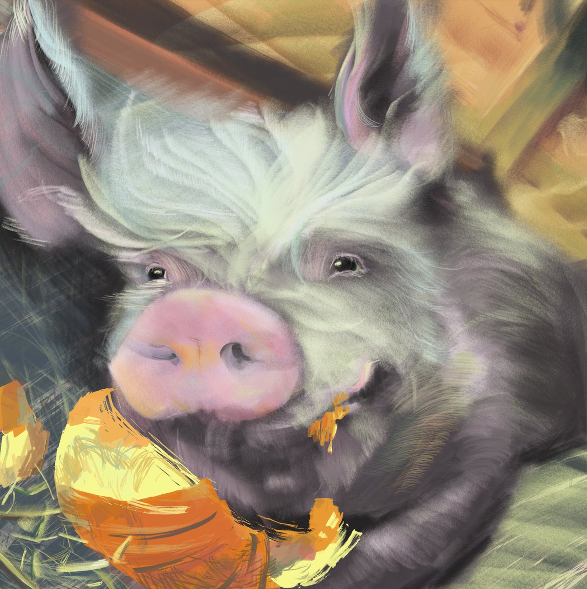 yesyunbard's tweet image. happy Fern💕🐖 happy meal
#pigoneer #Fern