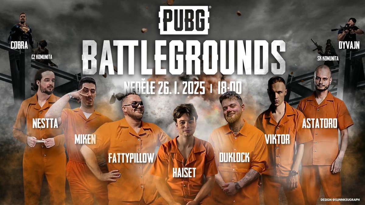 Epicke pokracovani a sileny mnozstvi zabavy dneska od 18:00!!! 

Nabihej, dofel, doval, proste prijd!

#pubg #RP #PUBGRP #PUBGPARTNER