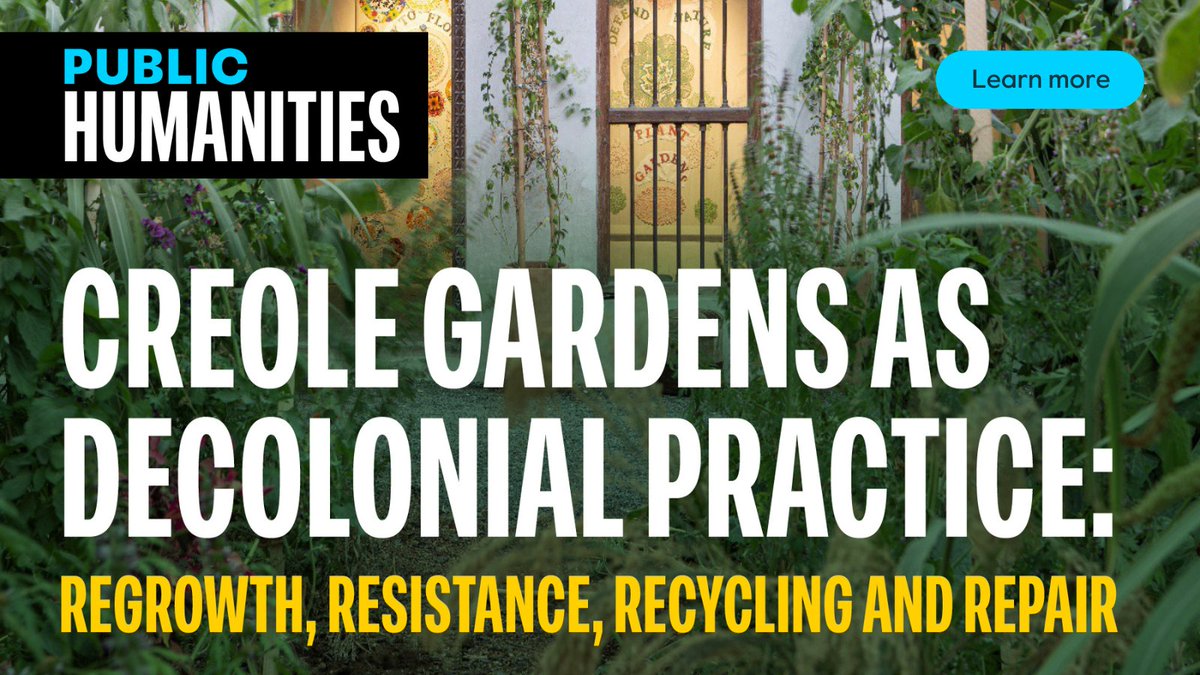 Cambridge UP - Literature & Performance (@cup_litperform) on Twitter photo π£ #PublicHumanities invites articles for an upcoming themed issue focused on the Creole Garden. The issue aims to bring together academics, artists and activists from across disciplines to engage in thinking about/around the Creole Garden. Edited by <a href="/ananya_jahanara/">Ananya Jahanara Kabir FBA</a> and π£ #PublicHumanities invites articles for an upcoming themed issue focused on the Creole Garden. The issue aims to bring together academics, artists and activists from across disciplines to engage in thinking about/around the Creole Garden. Edited by <a href="/ananya_jahanara/">Ananya Jahanara Kabir FBA</a> and